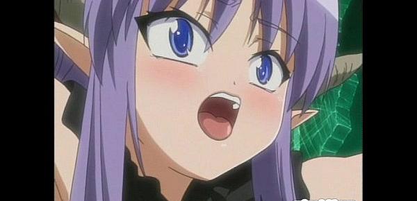  Pregnant anime with bigboobs caught and drilled by tentacles